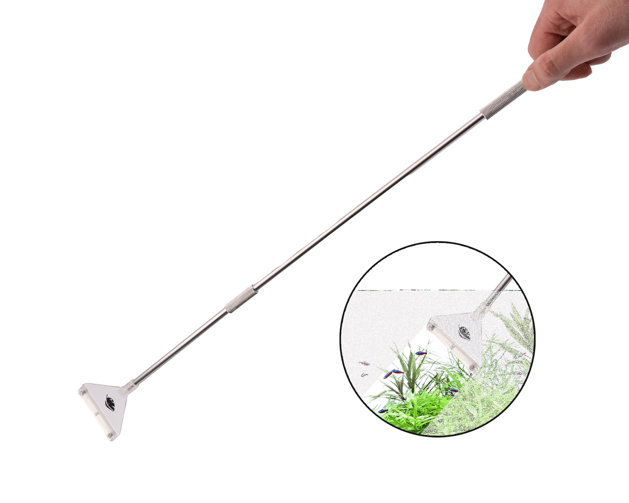 Teleskop-Aquarienschaber zur Glasreinigung